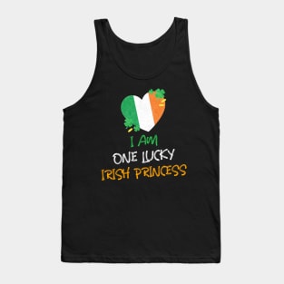 I Am One Lucky Irish Princess Tank Top